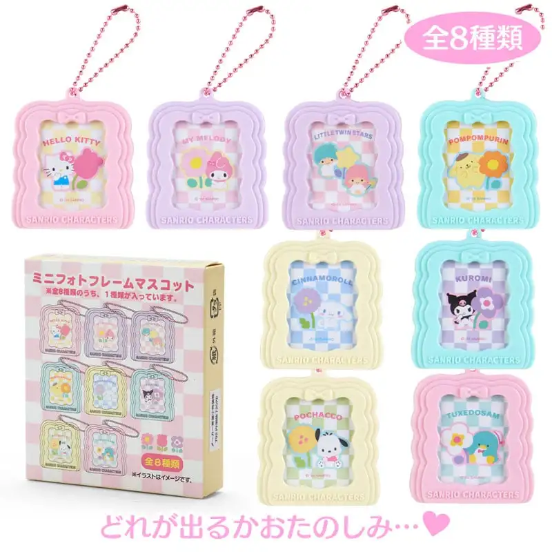 Sanrio Original Kitty Random Box Mini Pendant Little Twin Stars Melody Kuromi Desk Photo Frame Figures Decorative Ornaments