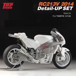 Top Studio 1:12 RC213V 2014 TD23175 TD23177 Motorcycle Assembly and Modification Kit/activity Chain Toy Assembly Model