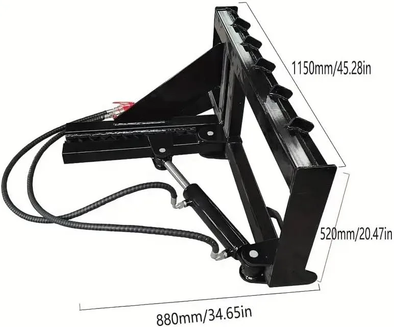 مرفق سحب عمود الأشجار شديد التحمل، بناء معدني قوي مع نظام هيدروليكي قابل للتعديل يستخراج وتسحب الأشجار بشكل فعال