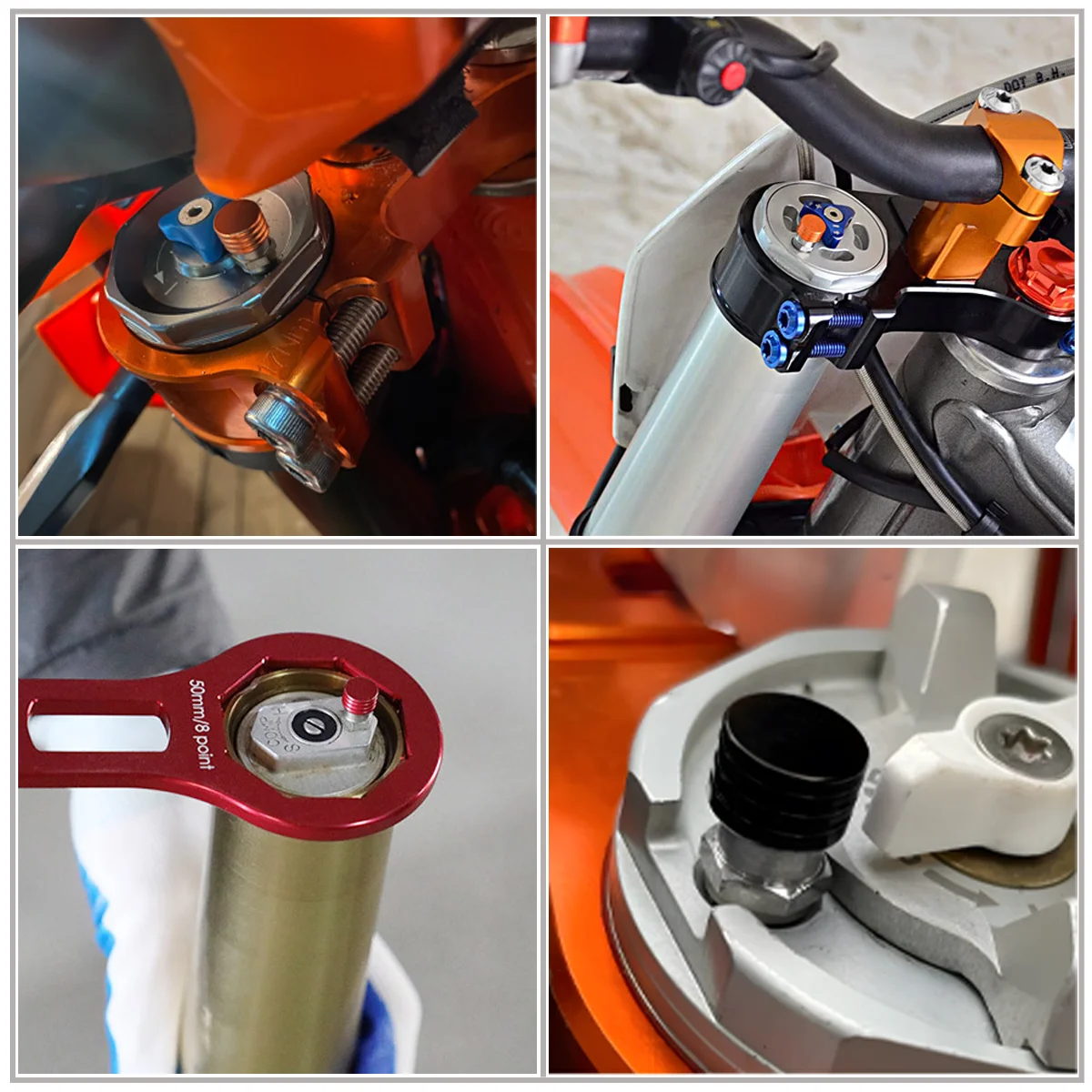 M4 M5 CNC Motorcycle Fork Air Bleeder Valves For Husqvarna TC FC TE FE 85-501 2014-2019 For KTM SX SXF XC XCF XCW XCFW EXC EXCF