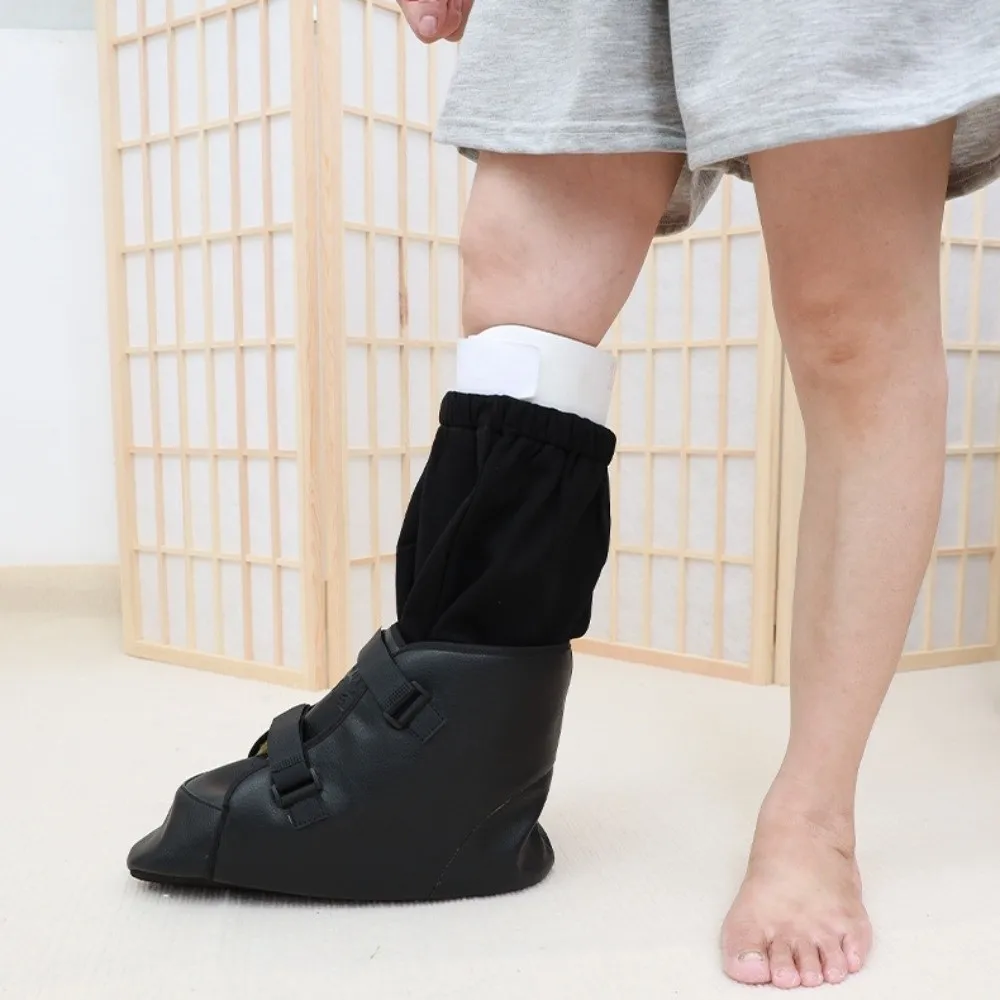 

1pc Cotton Fracture Socks Fleece-lined Pull-on Fracture Rehabilitation Period Socks Thicken Cold Resistant