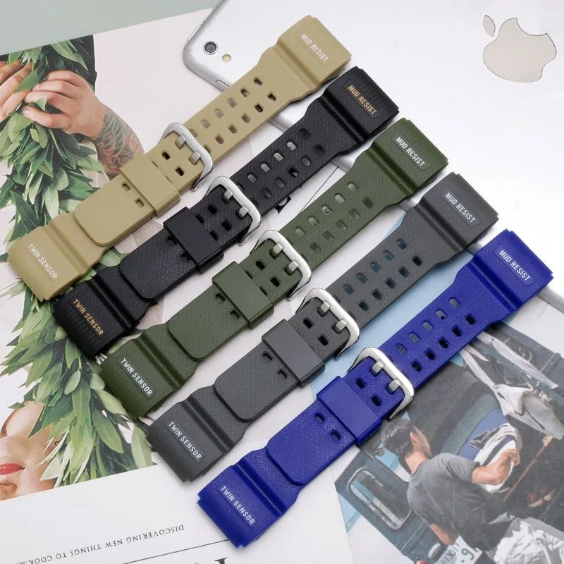 For Casio G-SHOCK GG-1000 GWG-100 GSG-100 Men Replacement Resin Band Sport Waterproof Bracelet Accessories Silicone Watch Strap