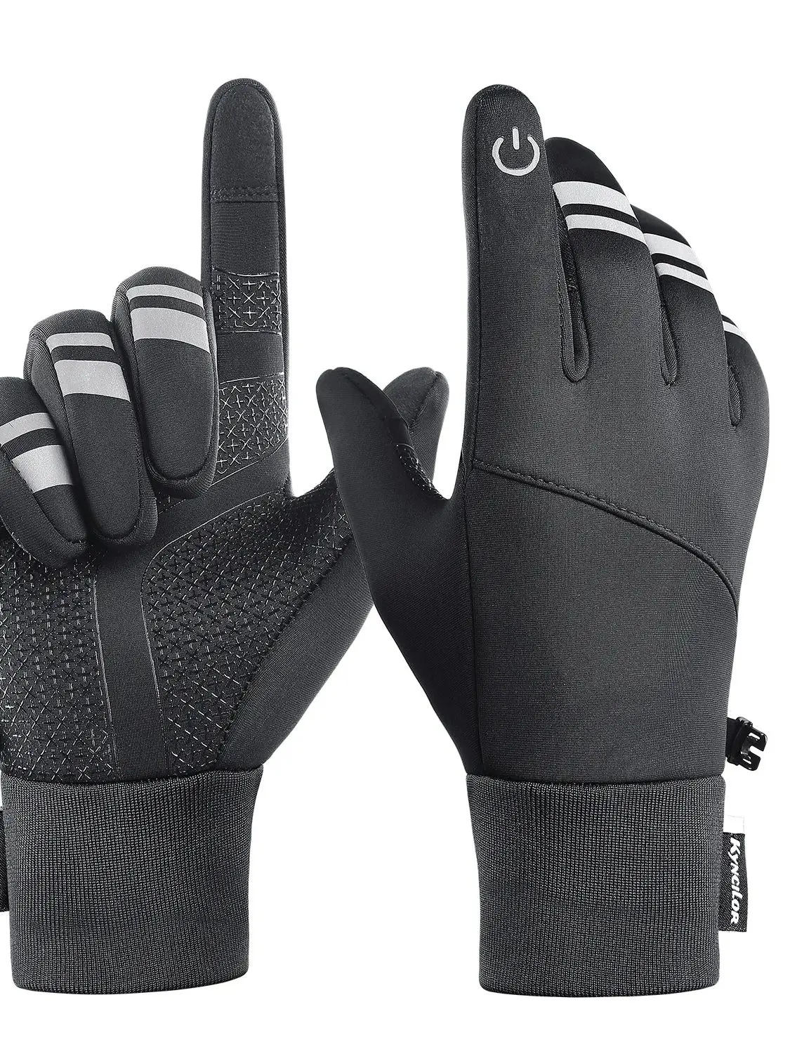 AliExpress Kyncilor 1 pair of winter warm and windproof thick gloves, suitable for men and women running, with touch screen fingers, waterproof in c