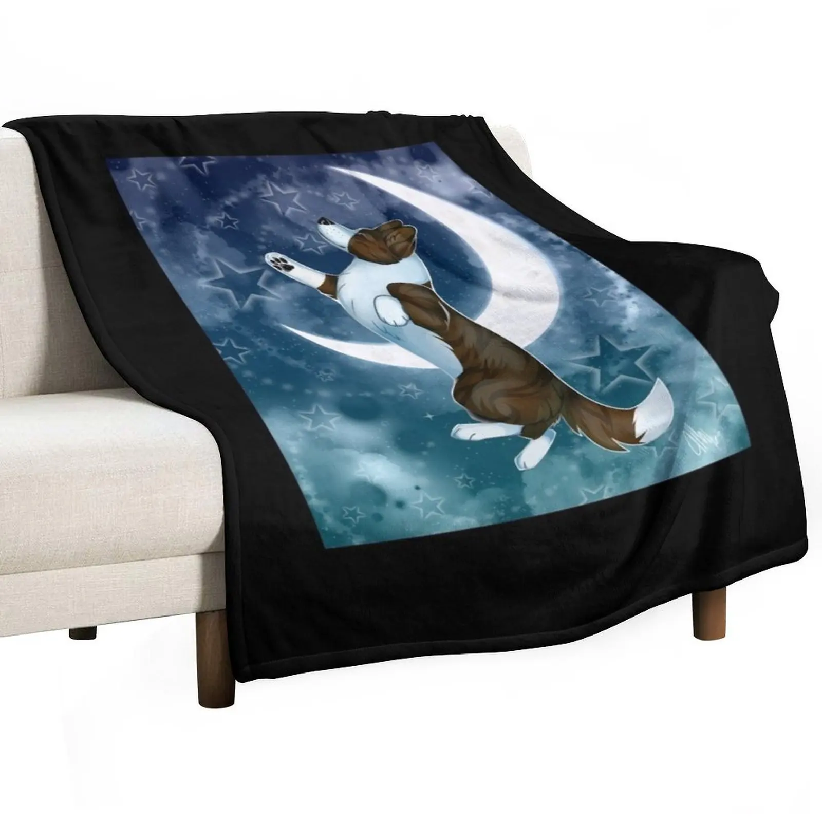 Reach For The Stars - Cardigan Welsh Corgi Throw Blanket Luxury Thicken Sofa Quilt Soft Big Tourist Fashion Sofas Plaid Blankets
