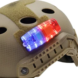 Nuovo casco tattico di sicurezza lampeggiante luce di segnalazione di sopravvivenza luce di avvertimento per ciclismo attrezzatura da esterno lampada da escursionismo da caccia