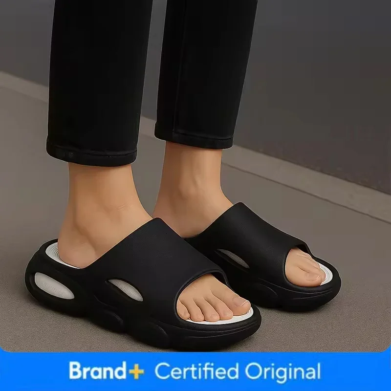 

Мужские летние сандалии из ЭВА, модные мягкие шлепанцы на платформе Cloud House, уличная нескользящая пляжная обувь унисекс, мужские тапочки для ванной комнаты Amag