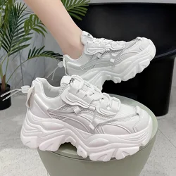 Maogu White Woman Vulcanize Shoes Femme Tenis Plataforma Luxury Tennis Feminino for Women 2024 Platform Sneakers Zapatos Mujer