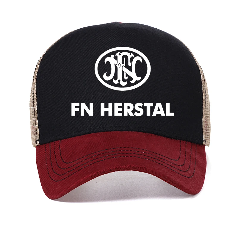 New FN Herstal cap summer fashion brand hat new men Baseball Caps Summer Casual Adjustable Mesh Snapback hats Garros