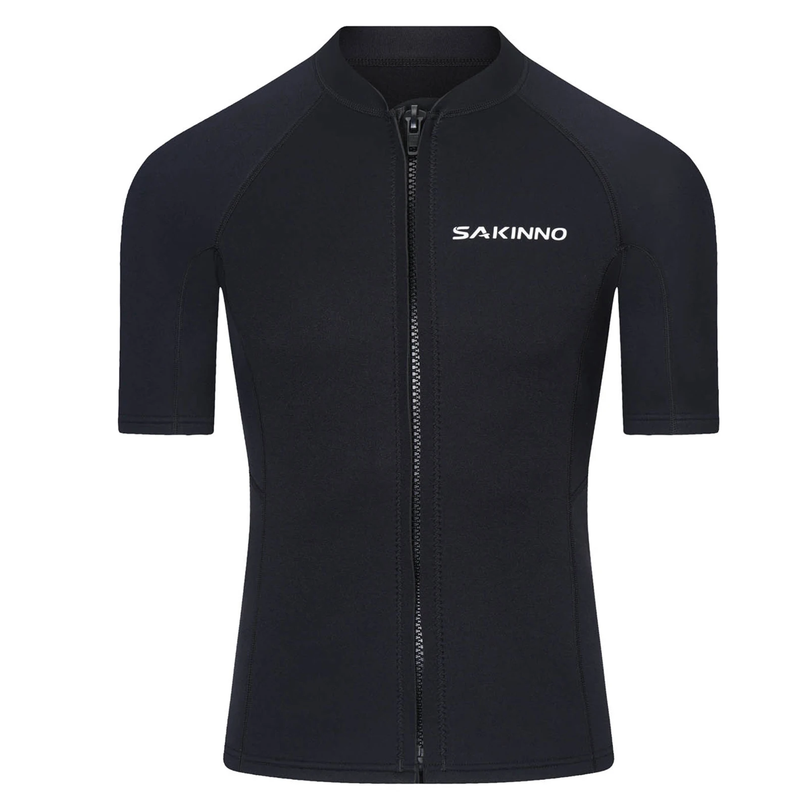 رجل بذلة أعلى 2 مللي متر النيوبرين ملابس الغوص سترة قصيرة الأكمام زمم بدلة غطس السباحة الغوص الغوص بدلة ركوب الأمواج