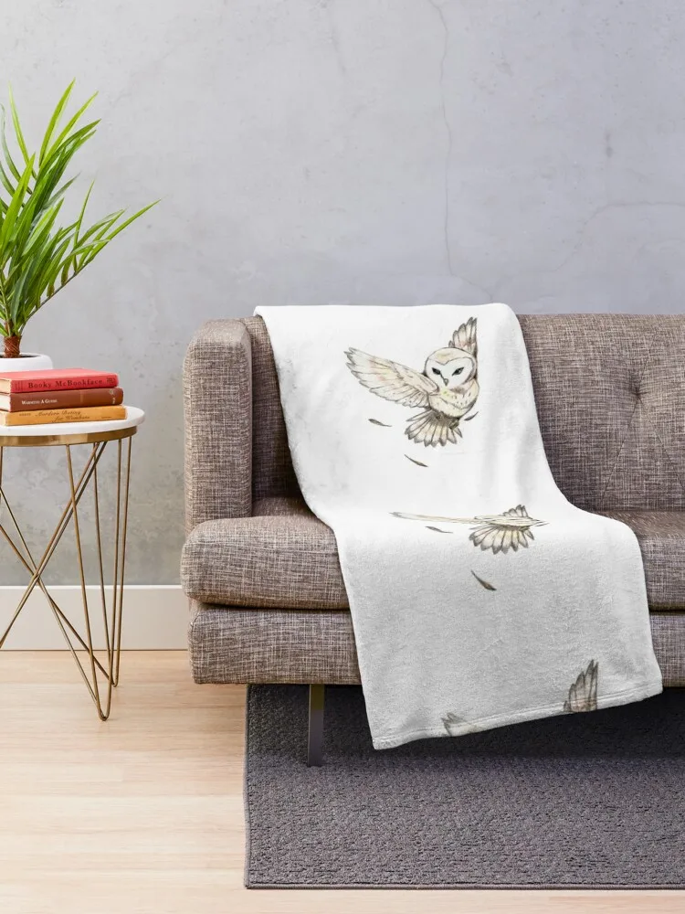 Hedwig Cartoon Wizard Sticker Throw Blanket blankets ands Nap Warm Blankets