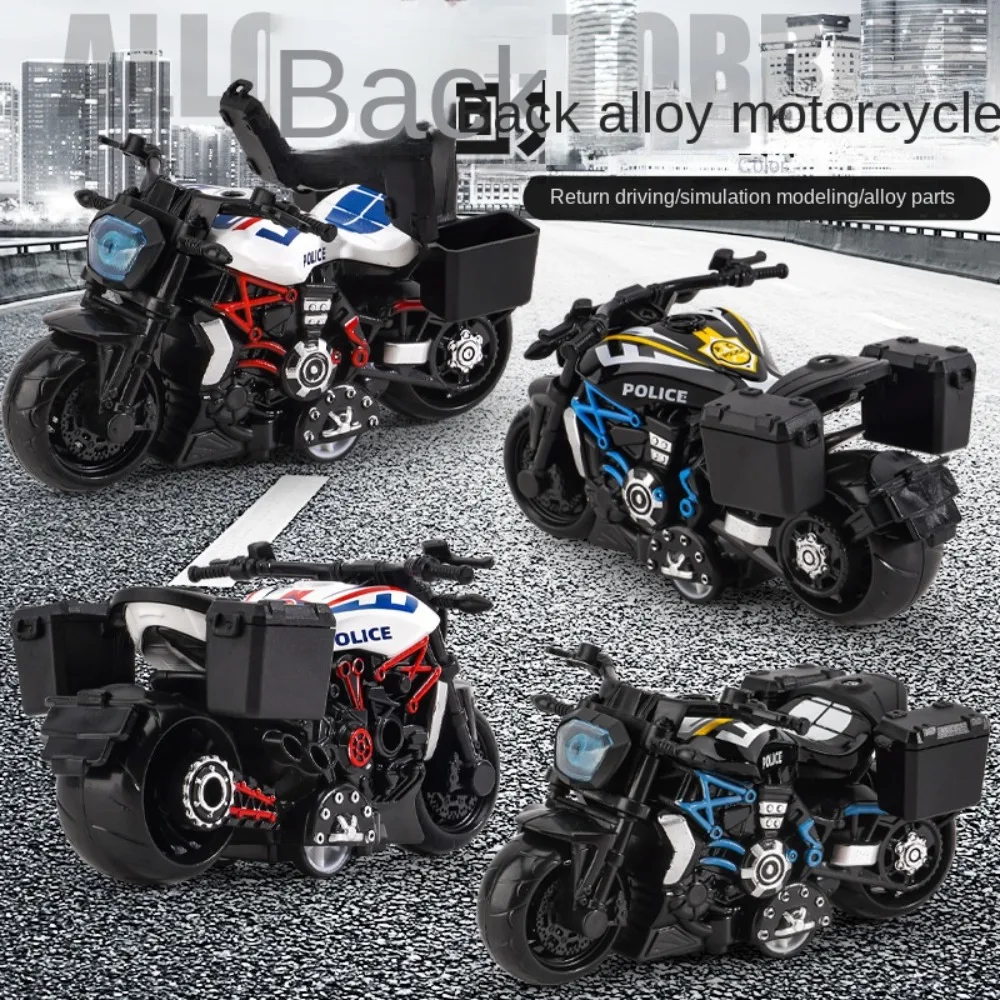 

Kids Simulation Motorcycle Model Toys Mini Alloy Movable Pull-back Return Motorcycle Simulation Modeling Retro Style