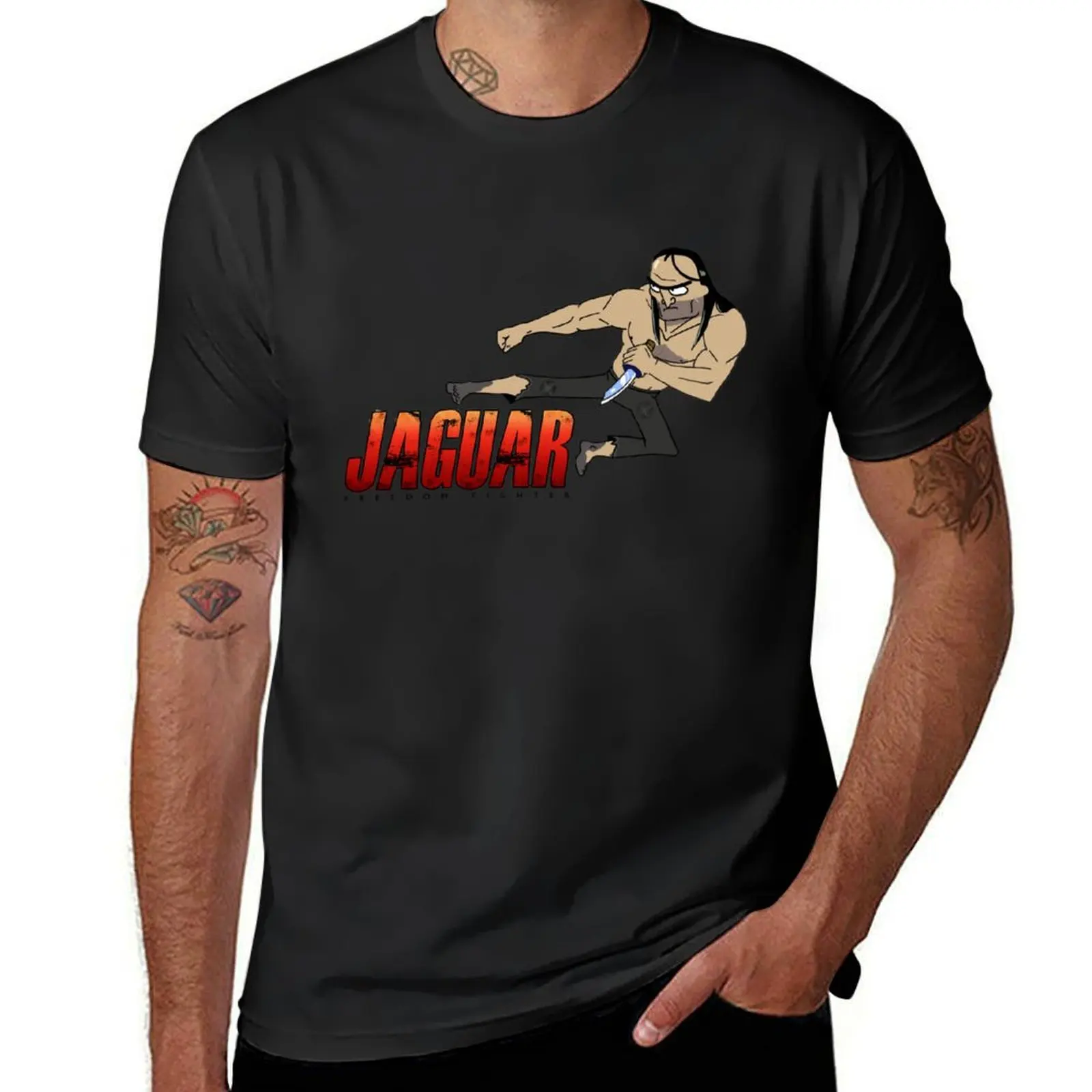 Jaguar - Freedom Fighter T-Shirt sweat hippie clothes for a boy plain black t shirts men