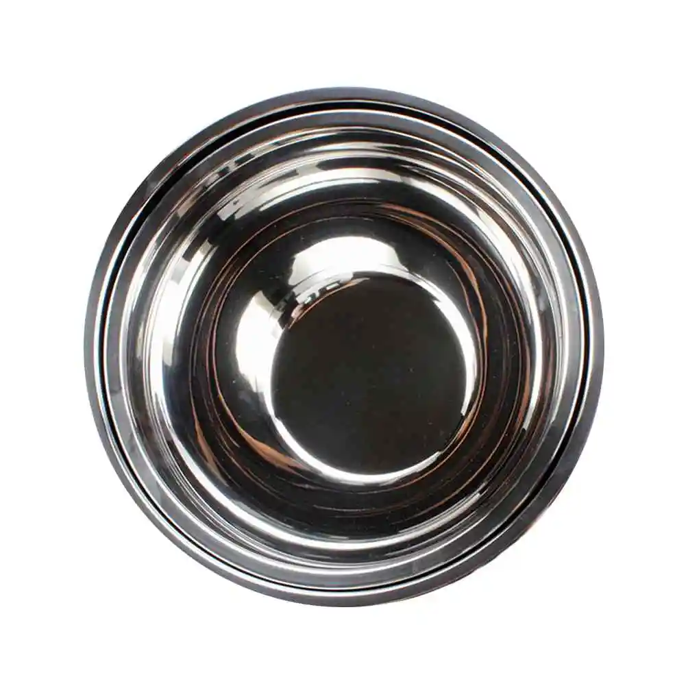 Stainless Steel Thicken Deepen Anti-skid Egg Bowl Silica Gel Salad Basin Kitchen Gadgets Supplies