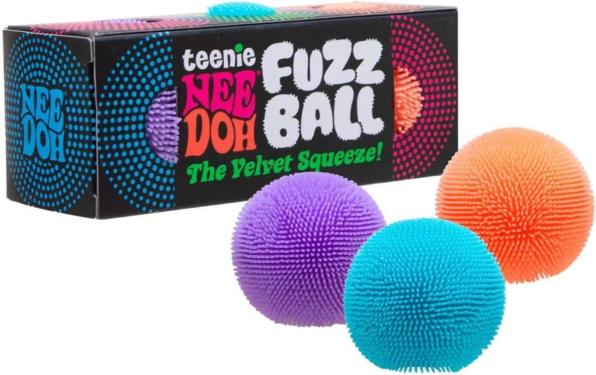 

Schylling Teenie NeeDoh Fuzz Ball - 3 Teenie Squeeze Toys with a Velvet Texture and Soft Cloud Squish Ball for Adults Kids oy