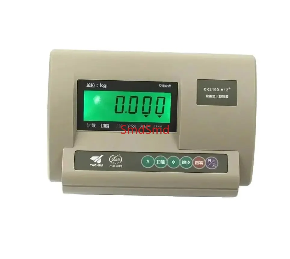 On Sale LCD Weight PCB Green Backlight XK3190-A12 English Panel RS232 Load Meter Controller A12 Weighing Display No Battery