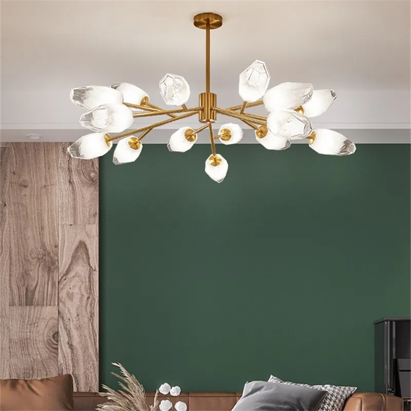 Tree branch chandelier Design LED Bud cloud Glass lamp For Bedroom Dining Room Kitchen Lamp home decoration living room light