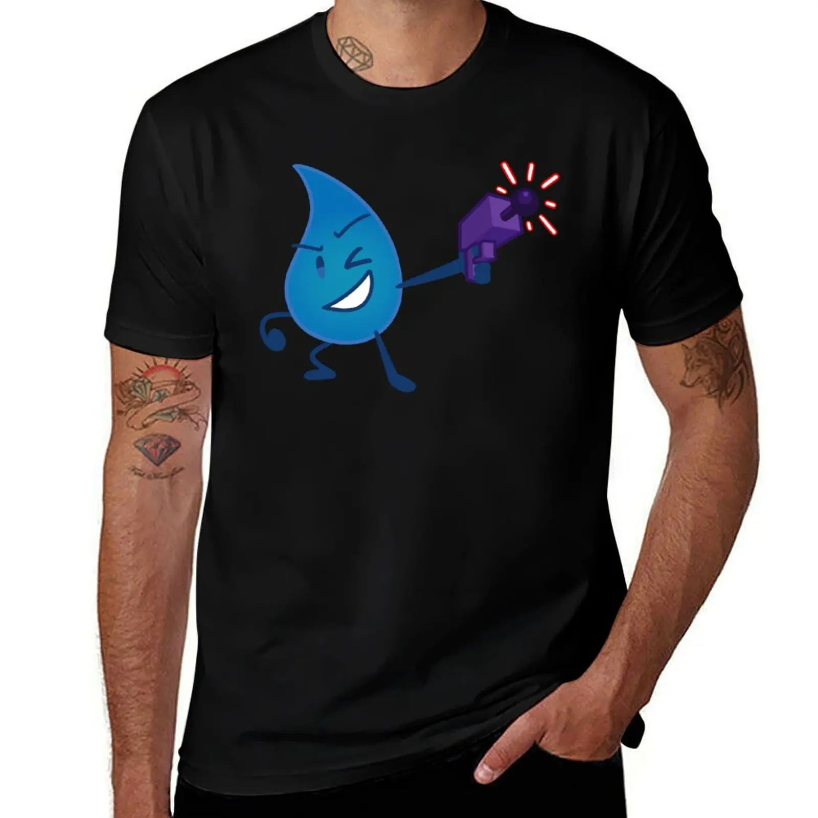 Teardrop T-Shirt Urban Style Casual Short Sleeve Top T-Shirt