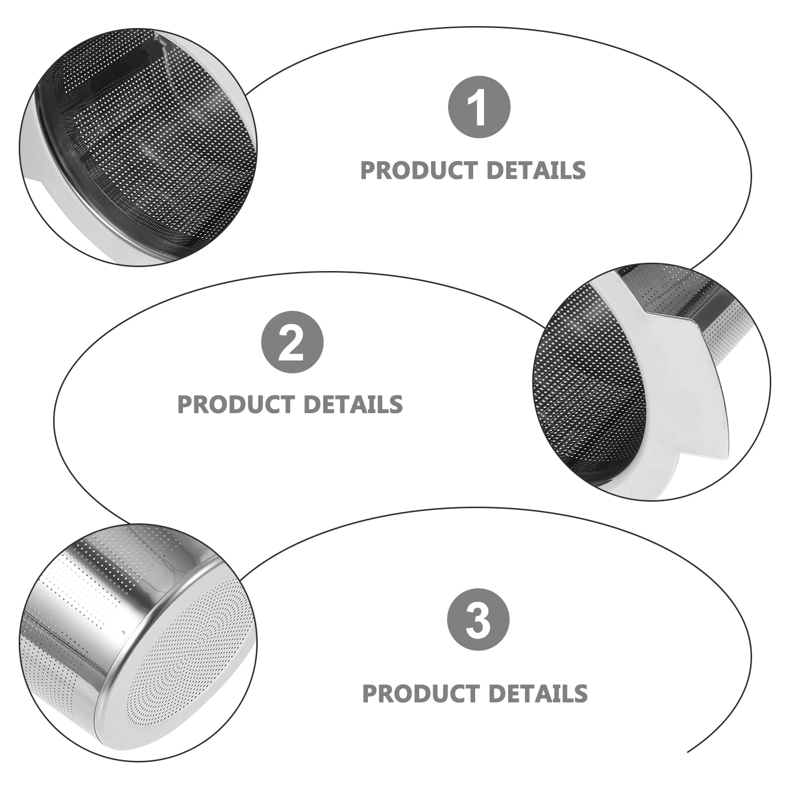 

Stainless Steel Leak Filter Infuser Food Grade Dishwasher Safe Large Capacity Leaf Spice Strainer Fits Most Cups Mugs Pots