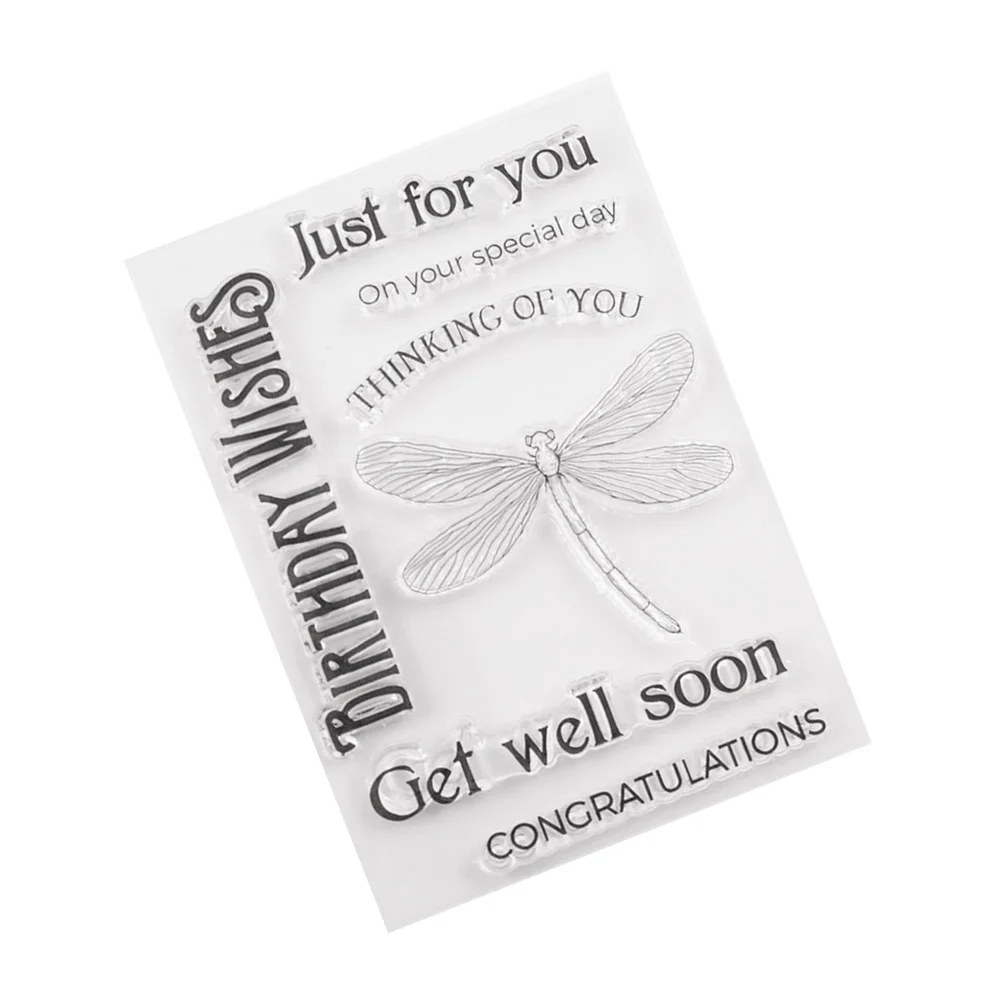 

Silicone Stamps Clear TPR Material Photo Album Scrapbook Notebook Crafting Reusable Self Cling Stamps Cards Invitations Planner