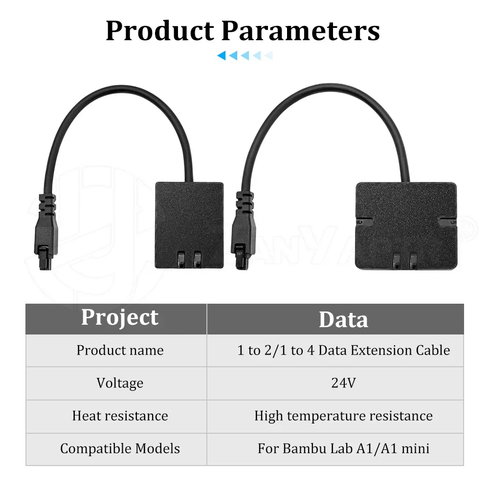 Verbesserter 4-Pin 4-zu-1 AMS-Erweiterungsanschlussadapter, Mehrkanal-Filament-Splitter, passend für Bambu Lab A1 A1mini 3D-Druckerteile – Detail 7