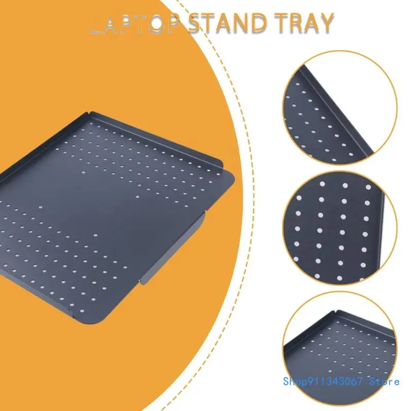 Sturdy Metal Laptop Support Tray VESA Mountable for Professional Student Use Drop shipping