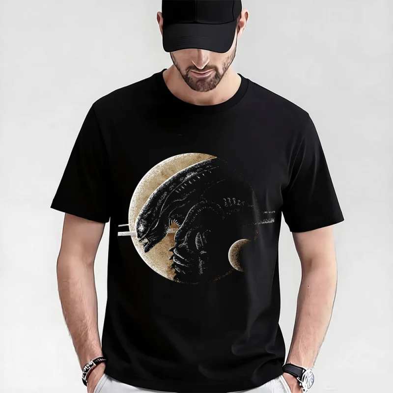 

Retro Horror movie Alien LV-426 Sic-Fi Gift T-Shirt Weyland Xenomorphe Graphic clothes 0320 Large size top 100% cotton print Tee