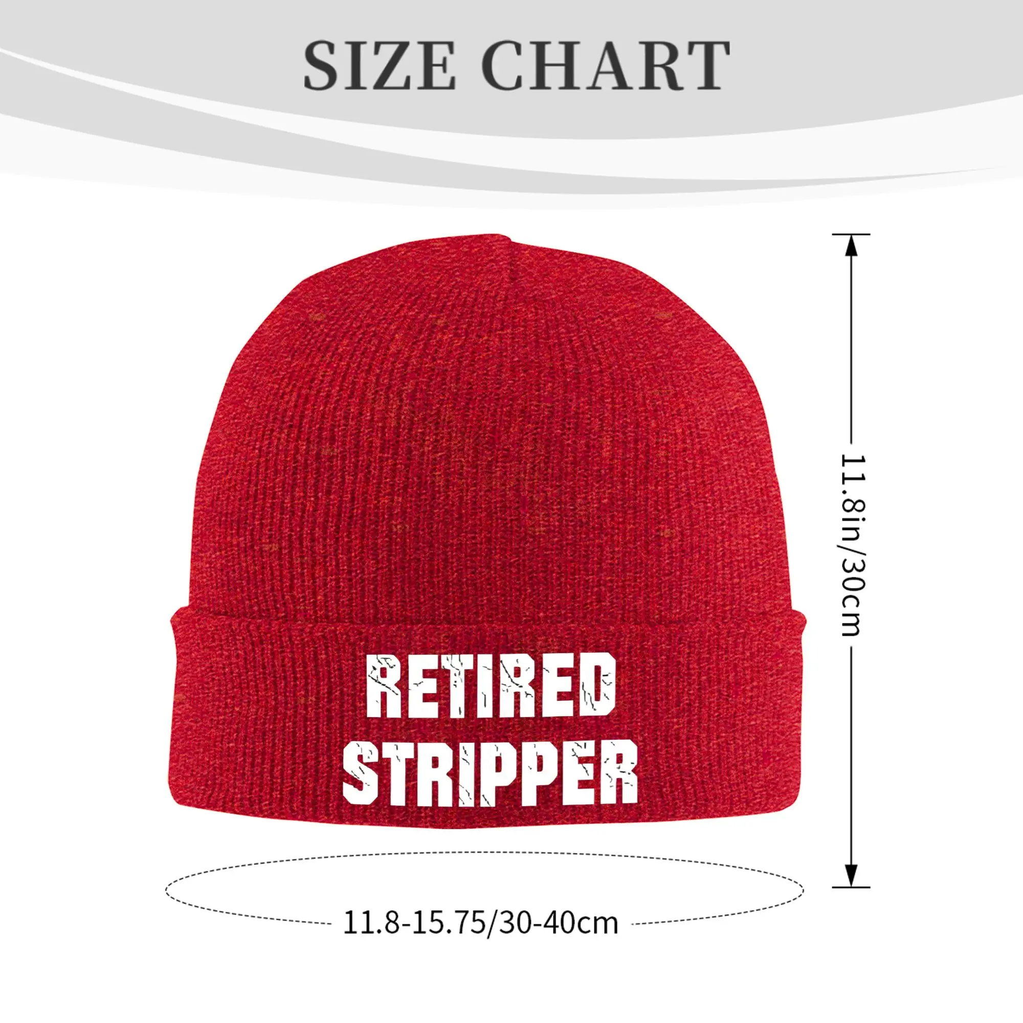 Retired Stripper Printed Winter Skullies Beanies Hat Warm Autumn Knitted Hats Bonnet Caps for Women Men