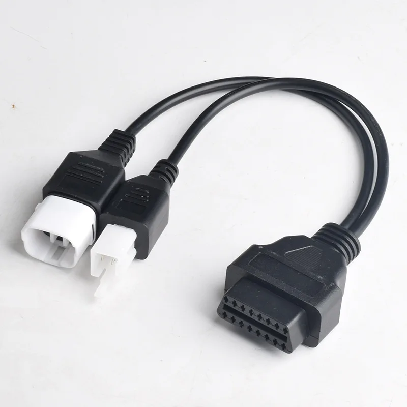 OBD OBDll 16pin Cable For Suzuki Motorcycle One Drag Two 4pin + 6pin
