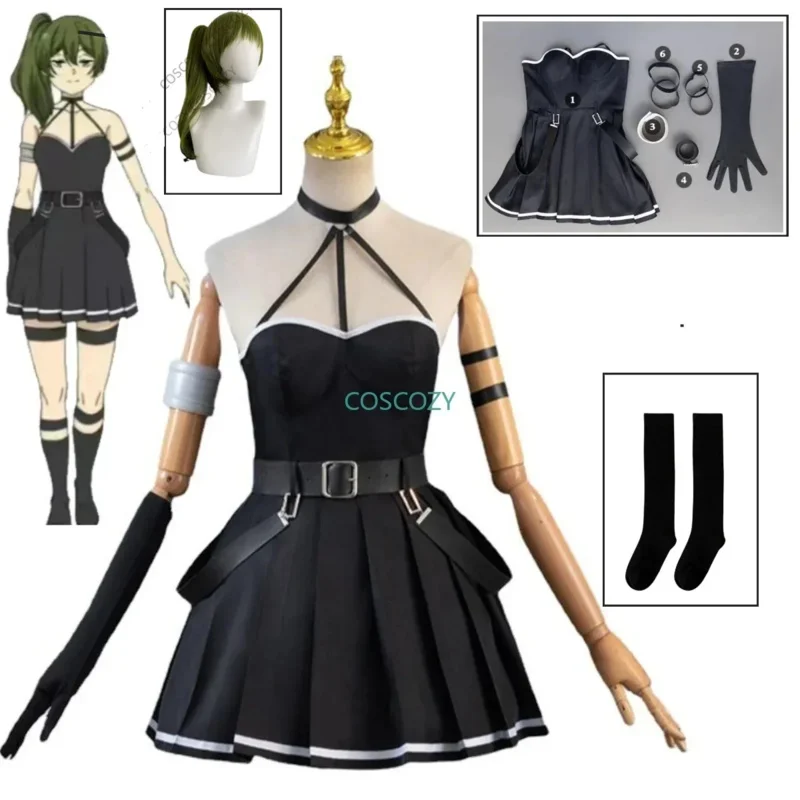 

Ubel Cosplay Costume Anime Frieren Beyond Journey's End Women Girls Frier Fern Black Dress Halloween Carnival Party Outfits