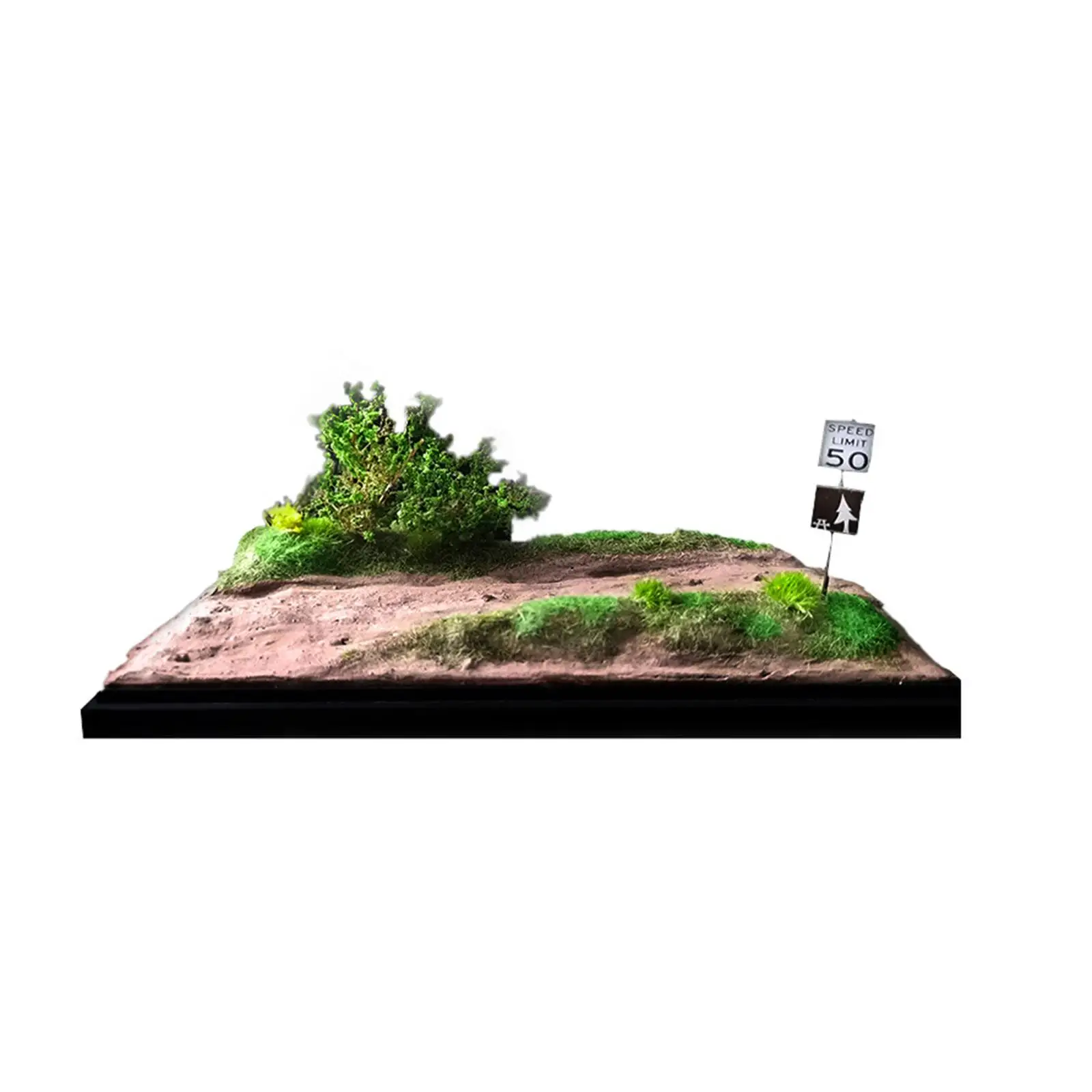 1/64 Model Car Scene Forest Country Road Scene, Car Garage Diorama Backdrop Scene Model for Model Car