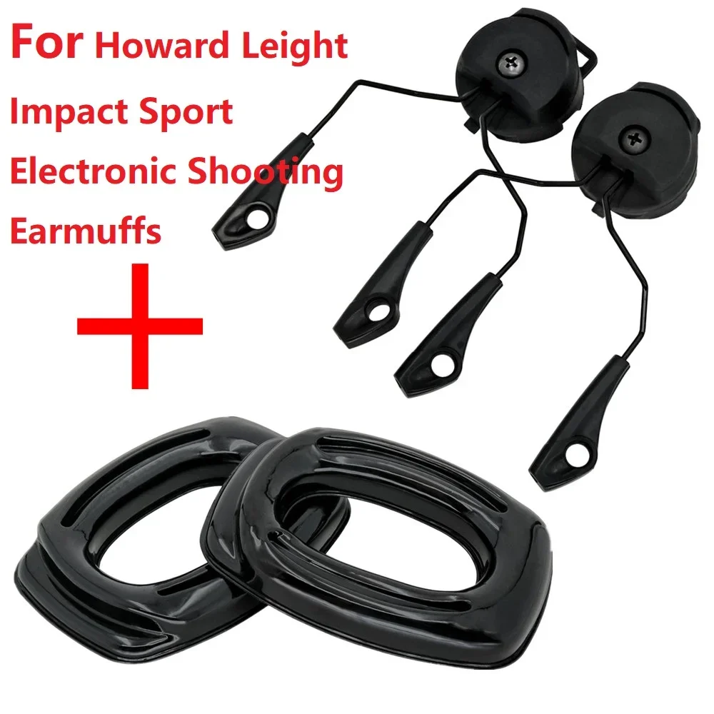 

Tactical ARC Rail Adapter/gel Ear Pads for Howard Leight Impact Sport Electronic Shooting Earmuffs Noise-canceling Hunting Heads