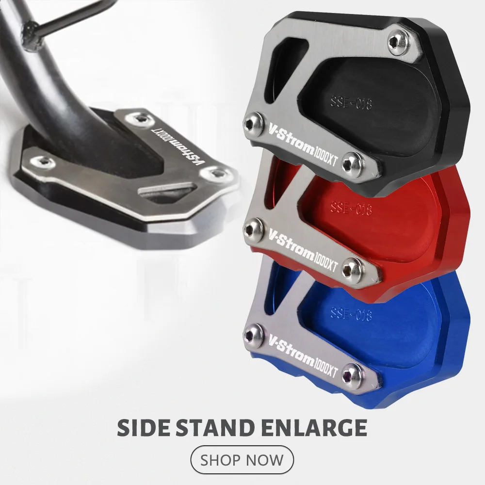 

FOR Suzuki V-Strom 1000XT 1050XT 1050 1000 XT 1050 2016 - 2019 Motorcycle Foot Side Stand Enlarger extension kickstand plate pad