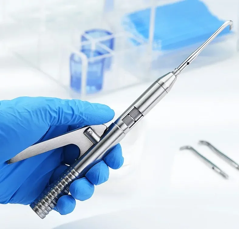 Automatic Single Handed Crown Remover Kit Crowns Bridges with Five Accessories Stainless Steel fast shipping