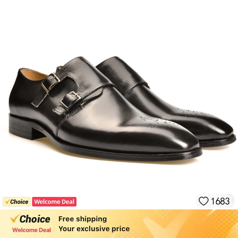 Mens Genuine Leather Oxfords Shoes Comfortable Non-Slip