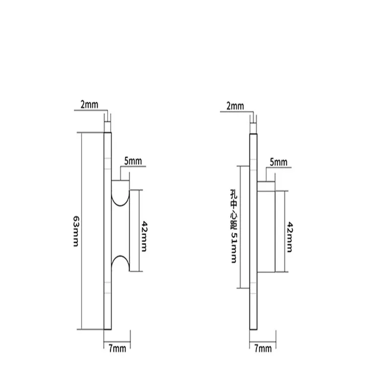 Termostato riscaldatore PTC in alluminio 1PC Temperatura costante 76x63x7mm 12V24V220V 70C-180C 8W-150W