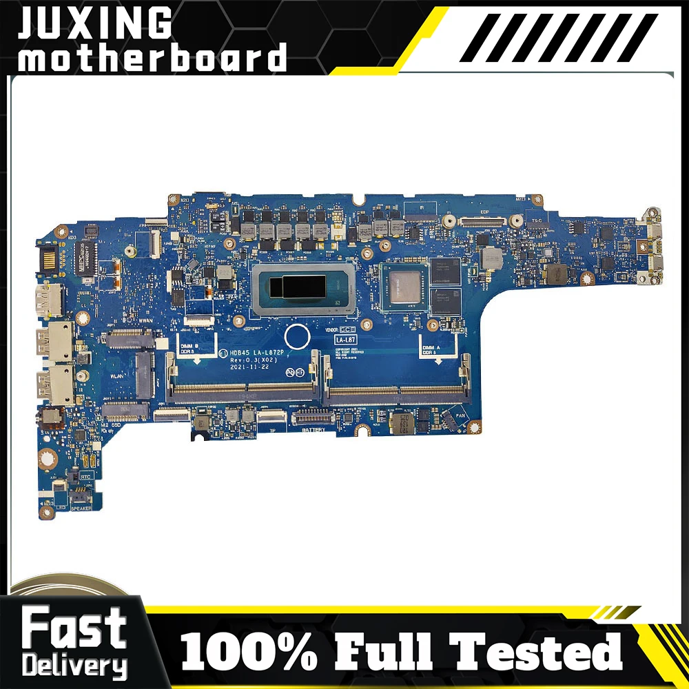 

LA-L872P For DELL Latitude 5431 Laptop Motherboard LA-L872P CN-0096H8 CN-01DFGR LA-L872P​ Laptop Mainboard