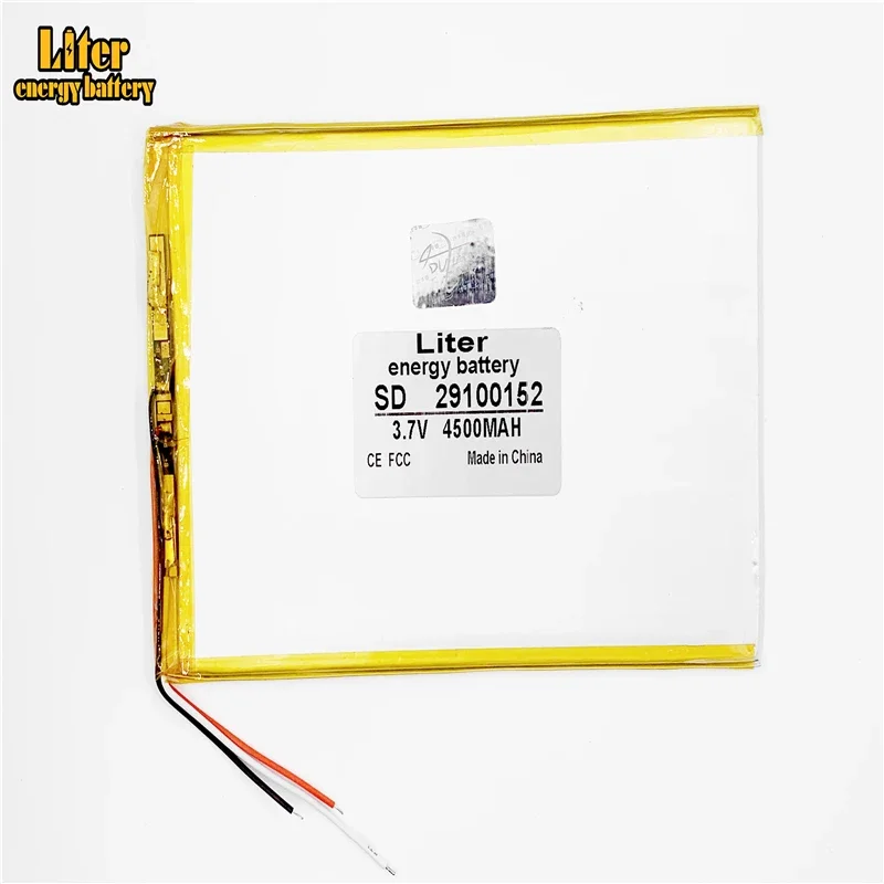 3 wire The tablet battery 3.7V 4500mAH 29100152 Polymer lithium ion / Li-ion battery for tablet pc battery