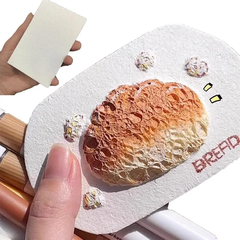 DIY Kids Magic Puffy Paint With Easel Handicraft Foam Texture Blank Painting Paper With Drawing Pens 3D Drawing Canvas Sponge