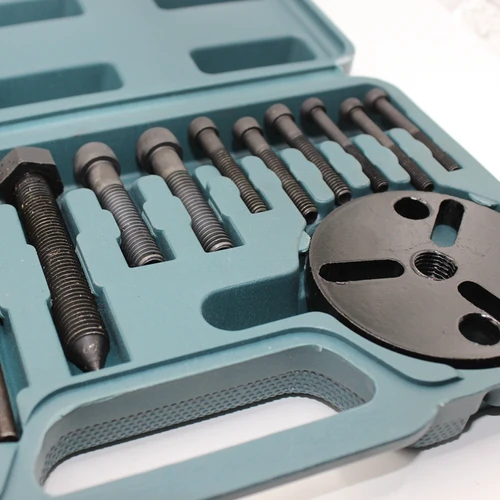 Imagen 2 del producto Kit de extractor de cubo de embrague de compresor A/C R134a R12, juego de herramientas de reparación y instalador