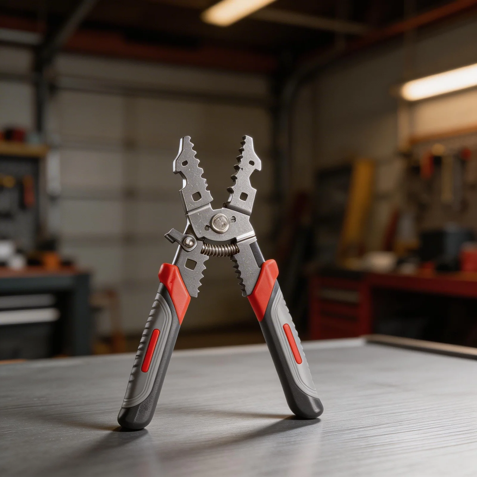Electrician Tool for Cutting Crimping and Stripping Wires Carbon Steel with Ergonomic Grip for Comfortable Handling