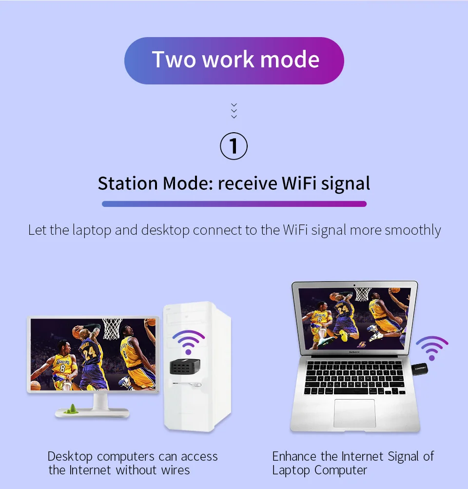 Adaptador Wifi de 1300Mbps, tarjeta de red USB, RTL8812BU, USB 3,0, 2dBi, Dongle inalámbrico de 2,4G/5ghz, Windows 11, 10, Mac, Linux