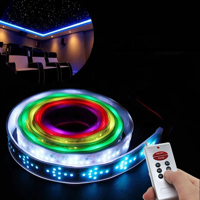 120W smart remote control IP67 Waterproof indoor outdoor RGB LED Strip Light DC12V Colorful Flexible atmosphere LED Light Strip