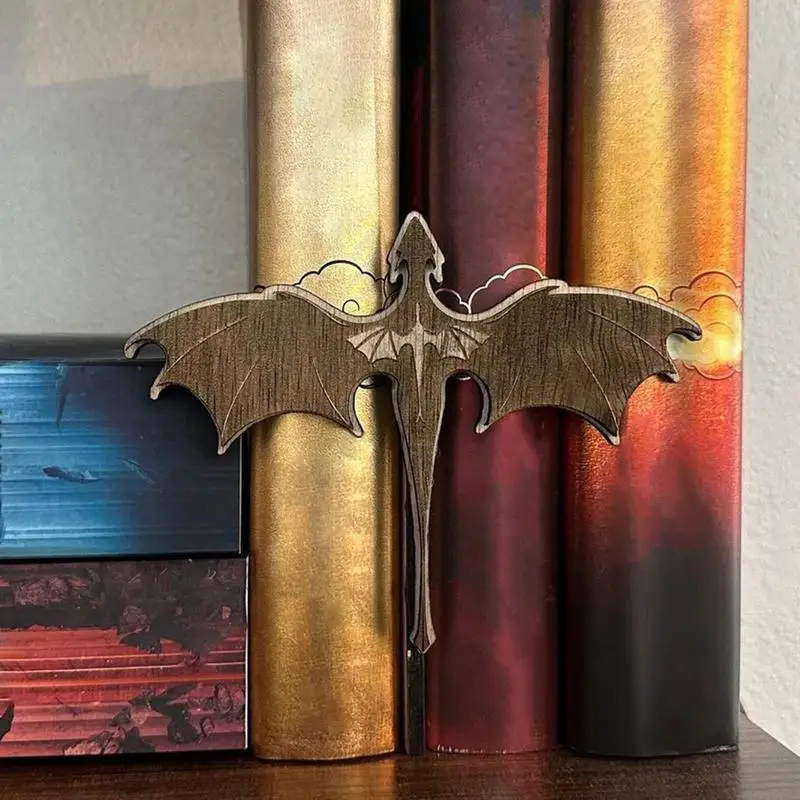 Dragon Bookshelf Nook Dragon Bookends Book Marks Bookshelf Decor Halloween Decor for Workplace Desk Shelves Cabinet