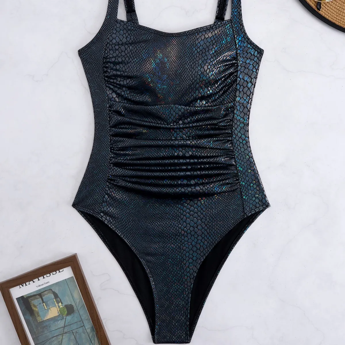 مثير بيكيني ملابس السباحة النسائية 2025 ملابس السباحة قطعة واحدة ملابس السباحة مغلقة رفع ثوب السباحة بحر لباس سباحة Monokini