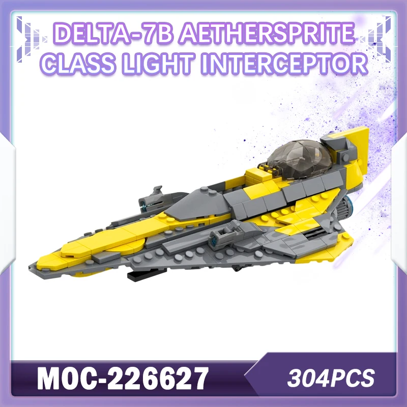 304PCS MOC-226627 Delta-7B Aethersprite Class Light Interceptor Building Blockชุดอิฐชุดสร้างสรรค์วันเกิดKDIS XMASของขวัญ