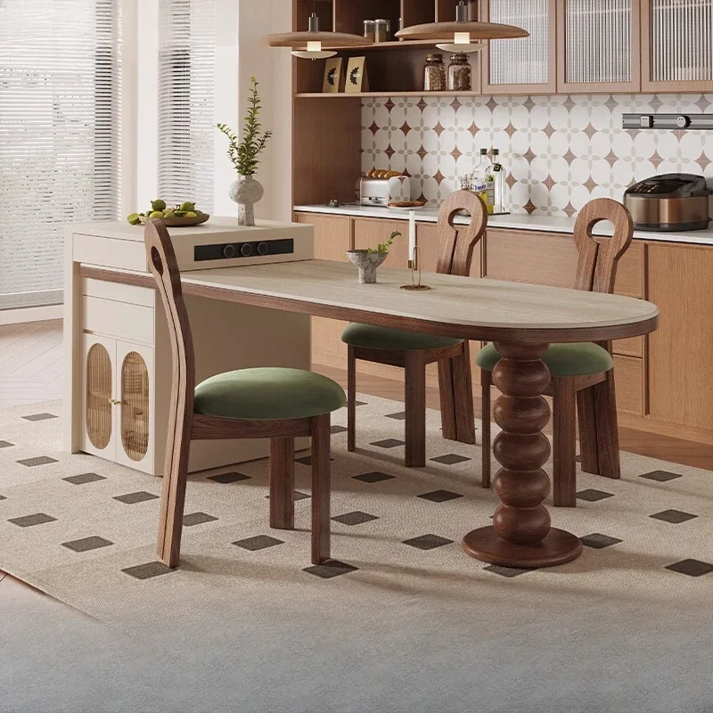 

Стеклянный дизайн, обеденный стол, стулья, роскошный скандинавский остров, выдвижные столы, кухня, ресторан, Mesas De Comedor, мебель для дома