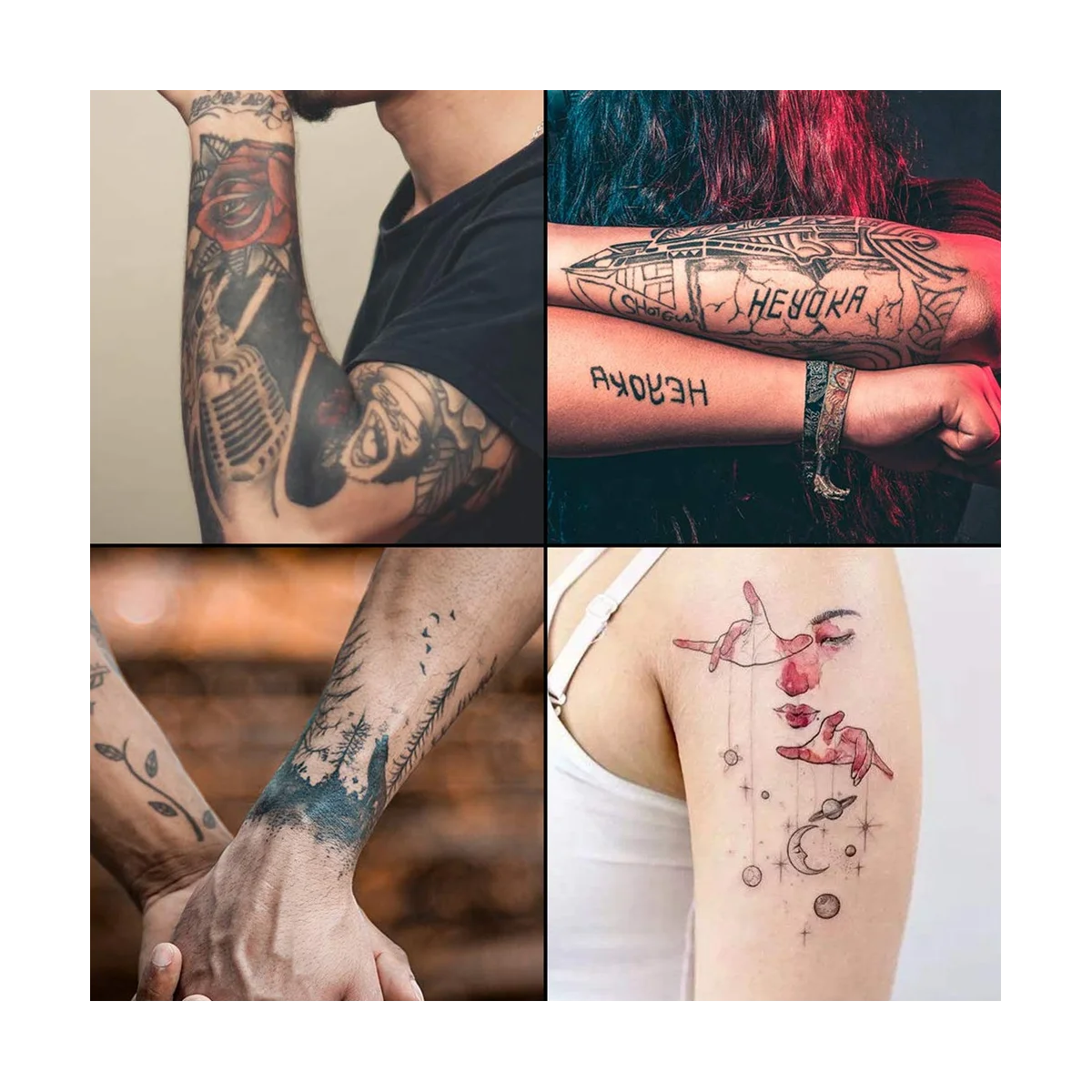 Silicone Blank Tattoo Practice -10Pcs Tattoo Skin Practice Double Sides 8X6Inch Skin Tattooing and Eyebrow Practice