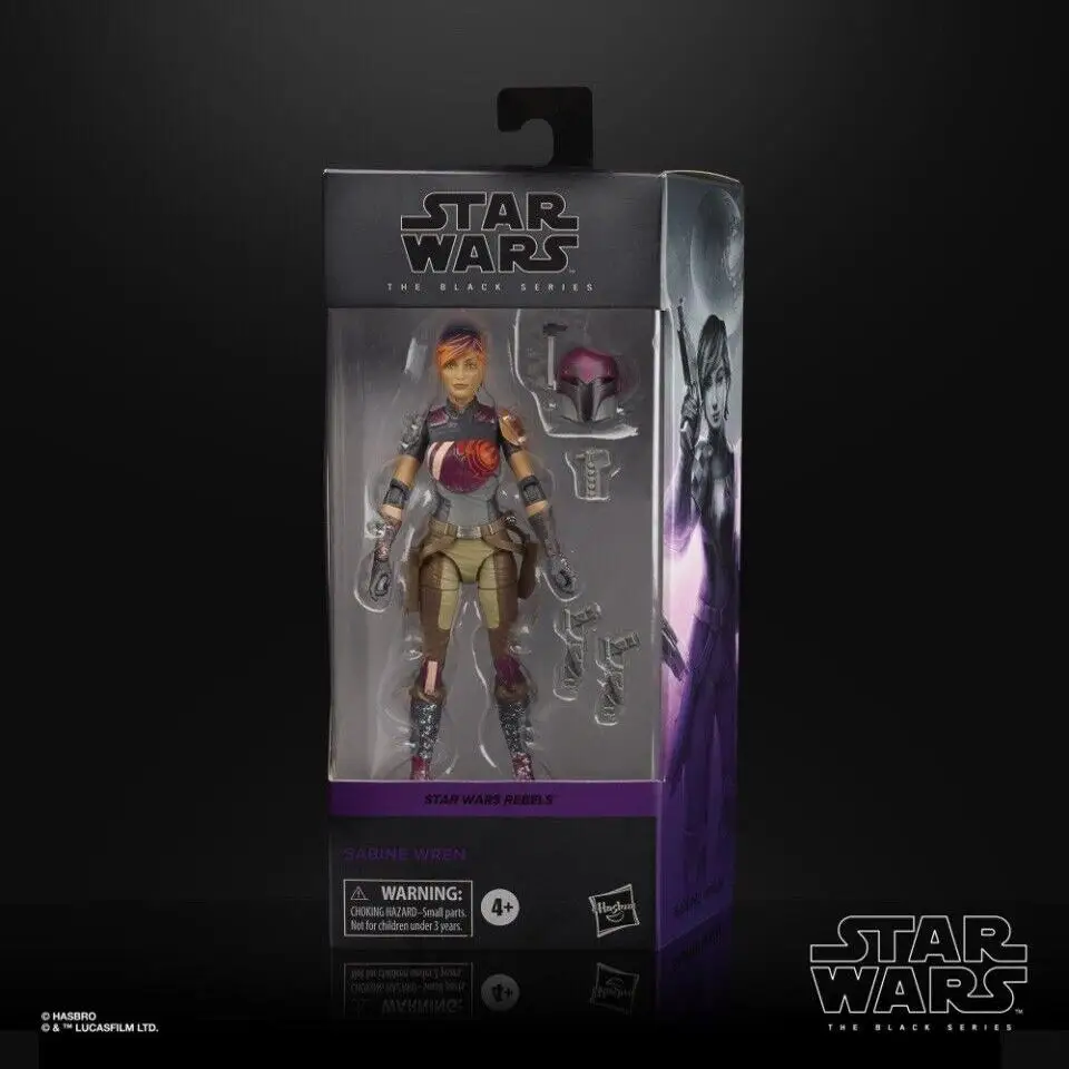 Genuine Marvel 6inches The Black Series Sabine Wren Bounty Hunter Action Figure Collectible Model Toys Decor Gift For Adult Kids