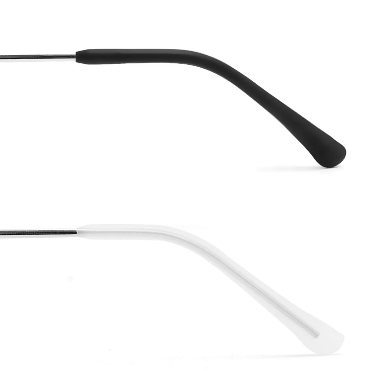 

12 Pairs Spectacle Temples Glasses Silicone Sleeve for Round Mouth Non-slip Cover