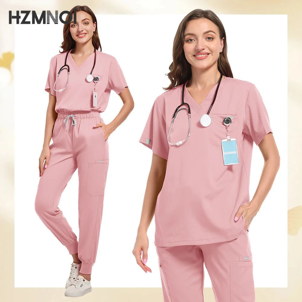 Multicolor Operating Room Scrubs Set Doctor Nurse Top Pants Lab Workwear Surgical Gown Medical Nursing Uniform Clinical Overalls